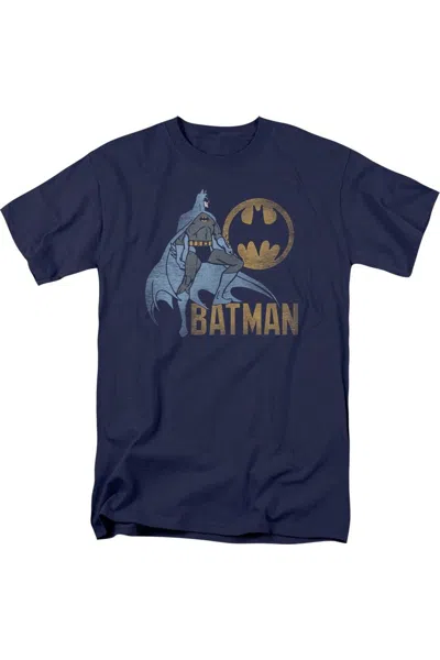 Gildan Batman Knight Watch Short Sleeve Adult Tee / T-shirt In Blue