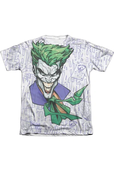 Gildan Batman Laugh Clown Laugh Adult 65/35 Poly/cotton Short Sleeve Tee / T-shirt In White