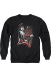 Gildan Batman Laugh It Up Adult Crewneck Sweatshirt In Black