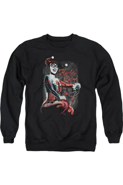 Gildan Batman Laugh It Up Adult Crewneck Sweatshirt In Black