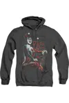 Gildan Batman Laugh It Up Adult Heather Hoodie / Hooded Sweatshirt In Black