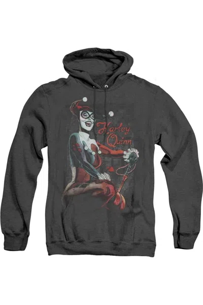 Gildan Batman Laugh It Up Adult Heather Hoodie / Hooded Sweatshirt In Black