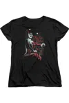 Gildan Batman Laugh It Up Short Sleeve Womens Tee / T-shirt In Black