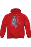 Gildan Batman Lean And Muscular Adult Pull Over Hoodie / Hooded Sweatshirt In Red