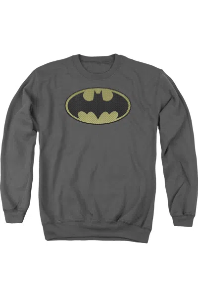 Gildan Batman Little Logos Adult Crewneck Sweatshirt In Pink