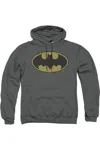 Gildan Batman Little Logos Adult Pull Over Hoodie / Hooded Sweatshirt In Pink