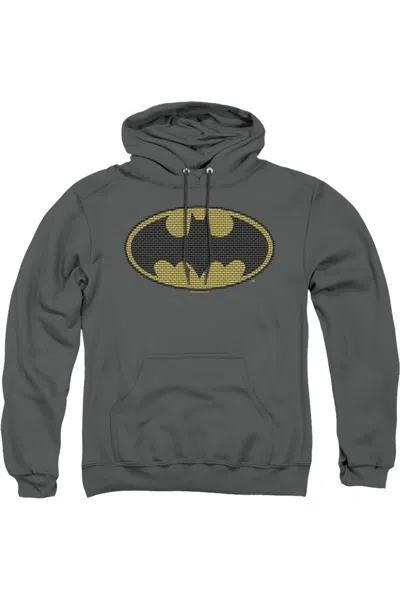 Gildan Batman Little Logos Adult Pull Over Hoodie / Hooded Sweatshirt In Pink