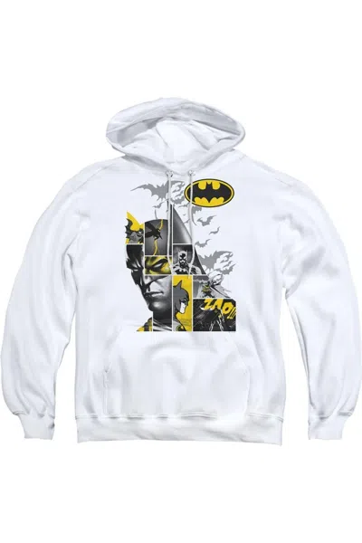 Gildan Batman Long Live Adult Pull Over Hoodie / Hooded Sweatshirt In White