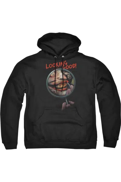 Gildan Batman Looking Good Adult Pull Over Hoodie / Hooded Sweatshirt In Black