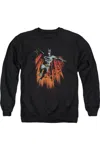Gildan Batman Majestic Adult Crewneck Sweatshirt In Black