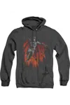 Gildan Batman Majestic Adult Heather Hoodie / Hooded Sweatshirt In Black