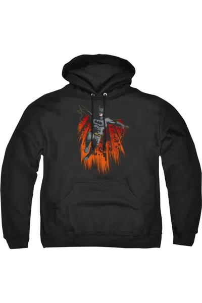 Gildan Batman Majestic Adult Pull Over Hoodie / Hooded Sweatshirt In Black