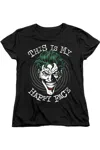 Gildan Batman Maniacal Spiral Short Sleeve Women´s Tee / T-shirt In Black
