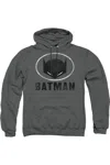 Gildan Batman Mask In Oval Adult Pull Over Hoodie / Hooded Sweatshirt In Pink