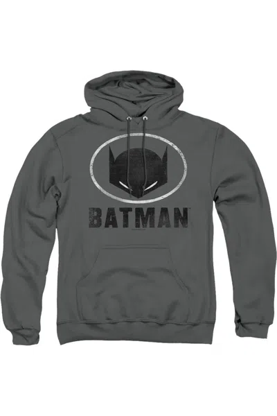 Gildan Batman Mask In Oval Adult Pull Over Hoodie / Hooded Sweatshirt In Pink