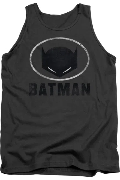 Gildan Batman Mask In Oval Adult Tank Top In Pink