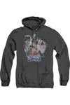 Gildan Batman Mech Adult Heather Hoodie / Hooded Sweatshirt In Black
