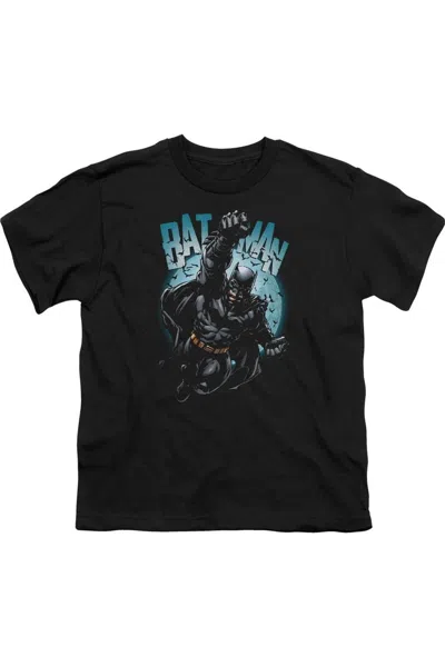 Gildan Kids' Batman Moon Knight Short Sleeve Youth Tee / T-shirt In Black