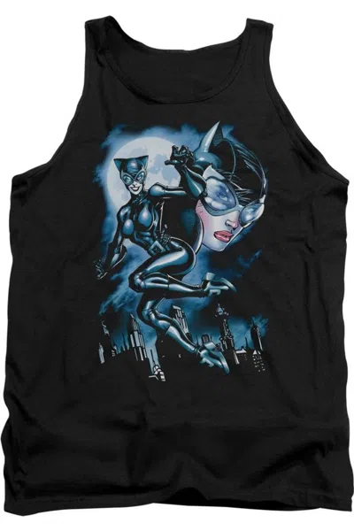 Gildan Batman Moonlight Cat Adult Tank Top In Black