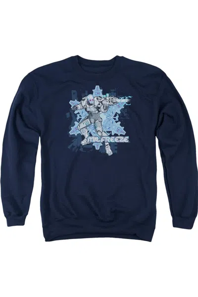 Gildan Batman Mr Freeze Adult Crewneck Sweatshirt In Blue