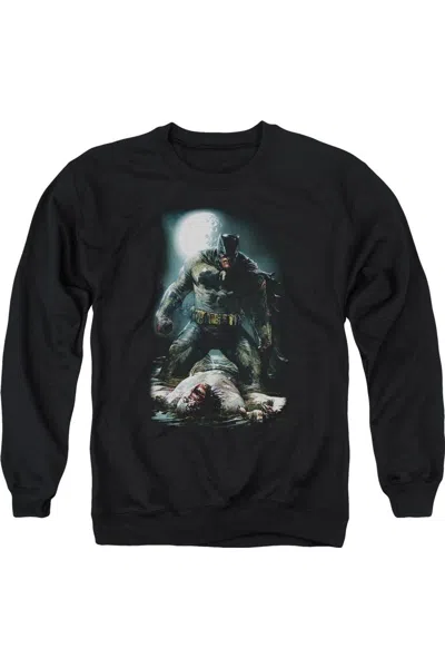 Gildan Batman Mudhole Adult Crewneck Sweatshirt In Black