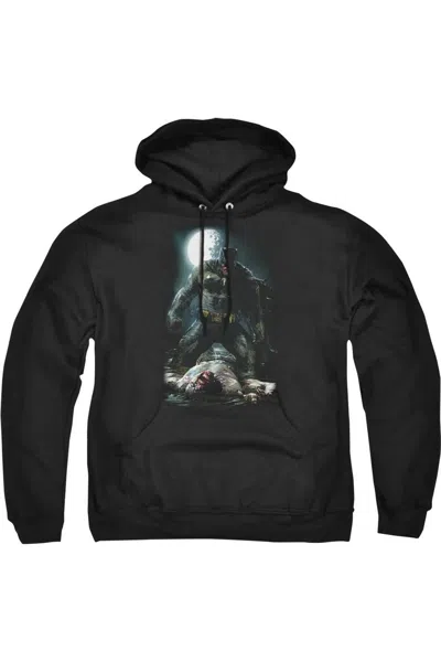 Gildan Batman Mudhole Adult Pull Over Hoodie / Hooded Sweatshirt In Black
