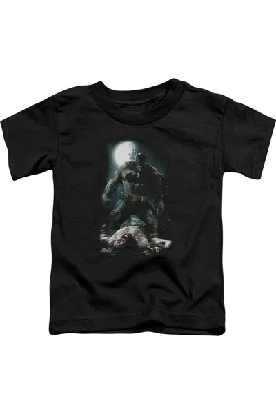 Gildan Kids' Batman Mudhole Short Sleeve Youth Tee / T-shirt In Black