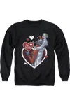Gildan Batman My Puddin Adult Crewneck Sweatshirt In Black
