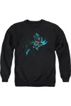 Gildan Batman Neon Batman Adult Crewneck Sweatshirt In Black