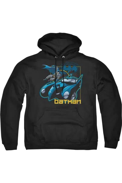 Gildan Batman Nice Wheels Adult Pull Over Hoodie / Hooded Sweatshirt In Black