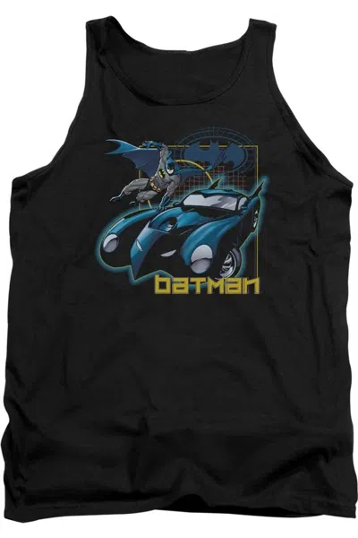 Gildan Batman Nice Wheels Adult Tank Top In Black
