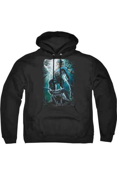 Gildan Batman Night Light Adult Pull Over Hoodie / Hooded Sweatshirt In Black