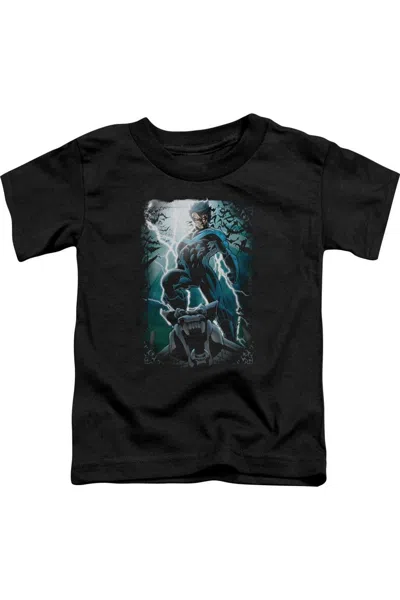 Gildan Kids' Batman Night Light Short Sleeve Juvenile Tee / T-shirt In Black