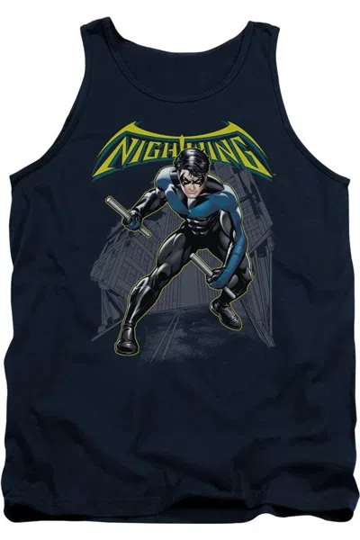 Gildan Batman Nightwing Adult Tank Top In Blue