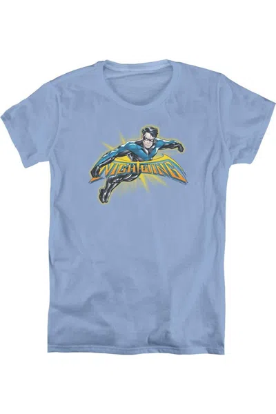 Gildan Batman Nightwing Burst Short Sleeve Womens Tee / T-shirt In Multi