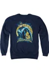 Gildan Batman Nightwing Moon Adult Crewneck Sweatshirt In Blue
