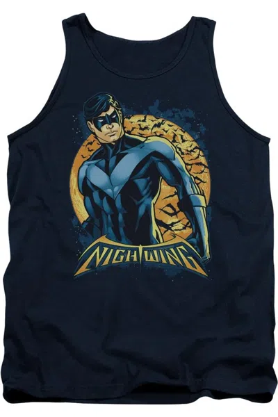 Gildan Batman Nightwing Moon Adult Tank Top In Blue