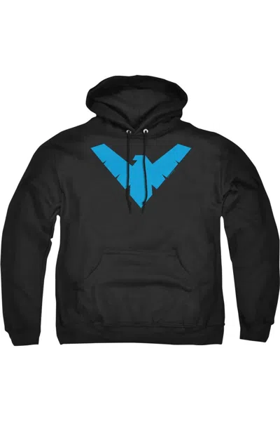 Gildan Batman Nightwing Symbol Adult Pull Over Hoodie / Hooded Sweatshirt In Black