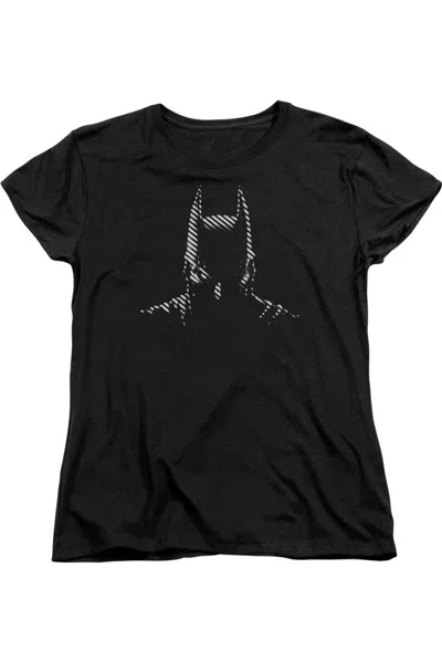 Gildan Batman Noir Short Sleeve Womens Tee / T-shirt In Black