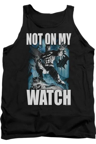 Gildan Batman Not On My Watch Adult Tank Top In Black