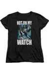 Gildan Batman Not On My Watch Short Sleeve Women´s Tee / T-shirt In Black