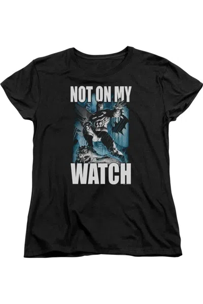 Gildan Batman Not On My Watch Short Sleeve Women´s Tee / T-shirt In Black