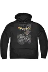 Gildan Batman One Adult Pull Over Hoodie / Hooded Sweatshirt In Black