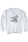 Gildan Batman Overseer Adult Crewneck Sweatshirt In White