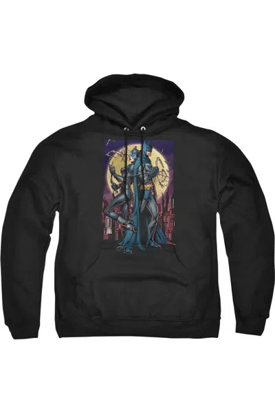 Gildan Batman Paint The Town Red Adult Pull Over Hoodie / Hooded Sweatshirt In Black
