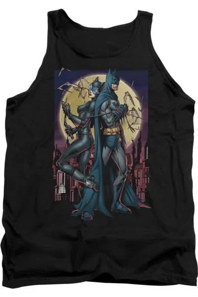 Gildan Batman Paint The Town Red Adult Tank Top In Black