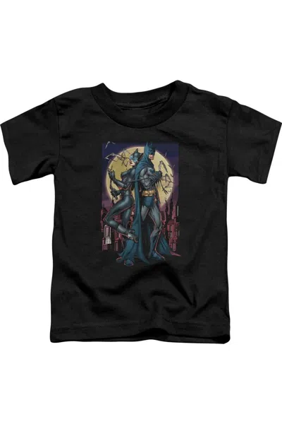 Gildan Kids' Batman Paint The Town Red Short Sleeve Juvenile Tee / T-shirt In Black