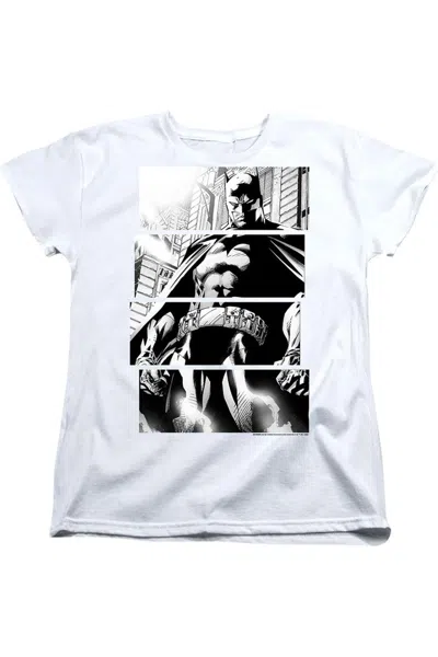 Gildan Batman Panels Short Sleeve Women´s Tee / T-shirt In White
