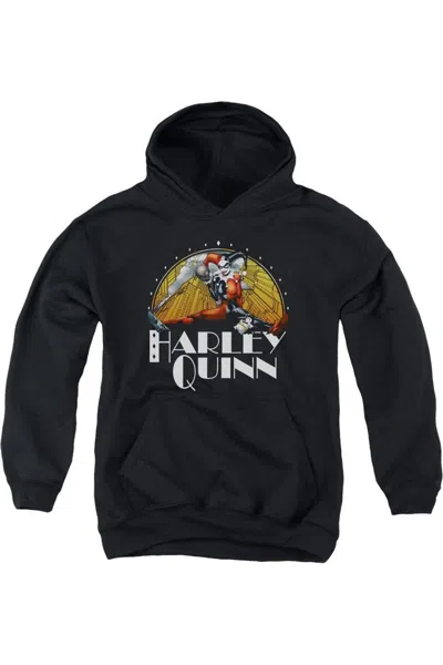 Gildan Kids' Batman Play Date Youth Pull Over Hoodie / Hooded Sweatshirt In Black