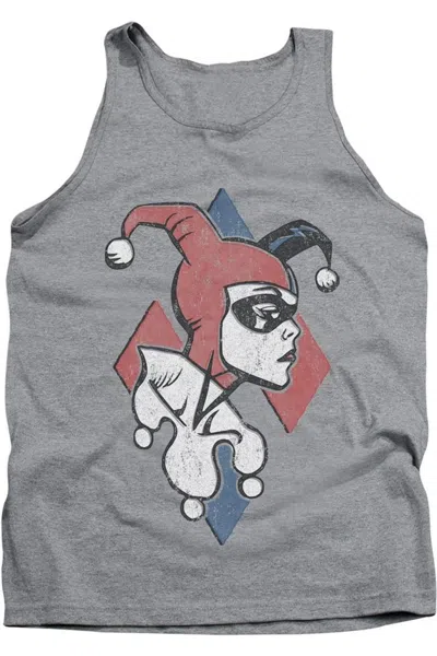 Gildan Batman Profiling Adult Tank Top In Gray